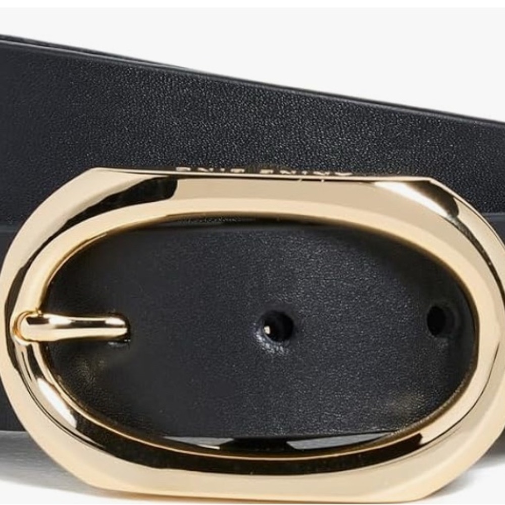 Anine Bing Gold Buckle Leather Belt NWT